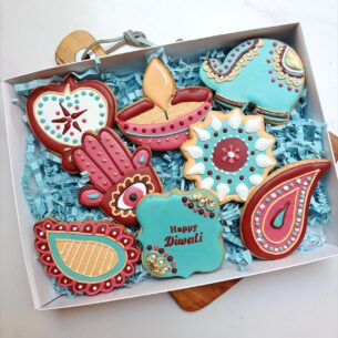🪔 Diwali Royal Iced Cookie Gift Box Of 12
