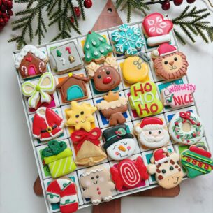 advent calendar Christmas cookies